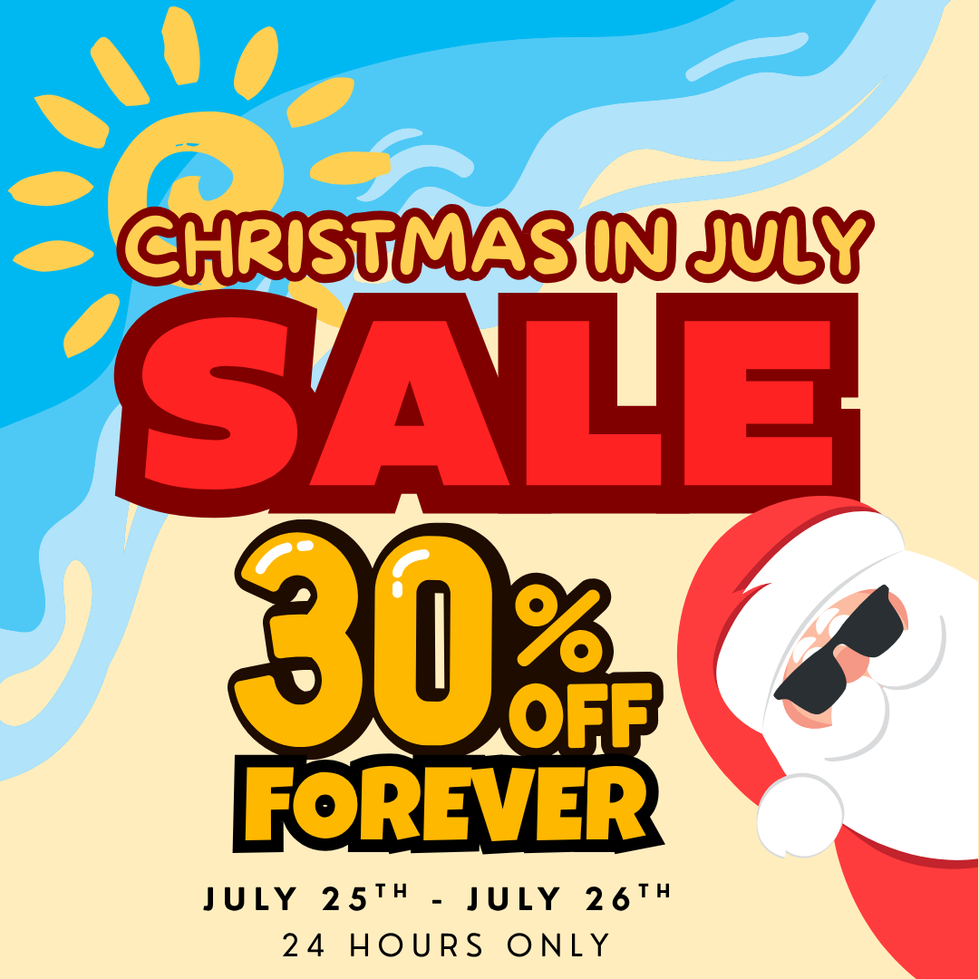 🎄 Christmas in July: Save 30% for Life with JOLLY30! 🎄